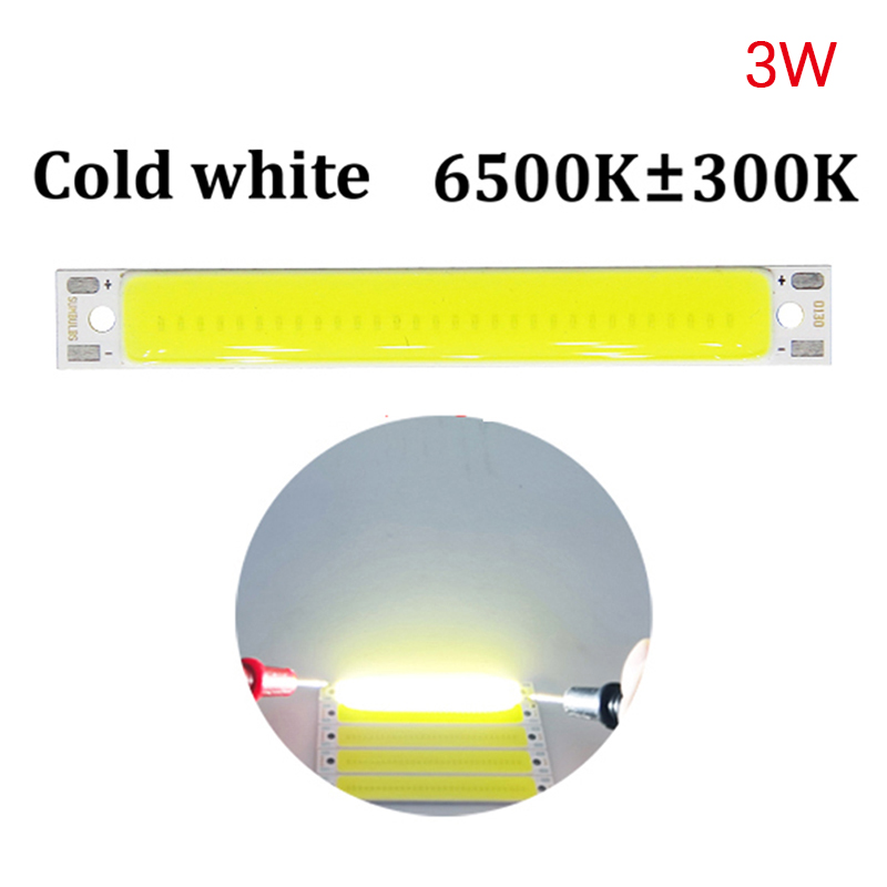 DC 3.7V LED COB Strip 3W Warm White/Cold White COB LED Light Source High Brightness LED Light For DIY Bicycle Work Lamp 60 x 8mm: Blue
