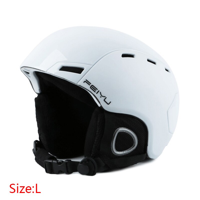 Erwachsene Ski helm Integral Geformten sport ausrüstung, stilvolle und stilvolle, männer und frauen M/L MJ: White L