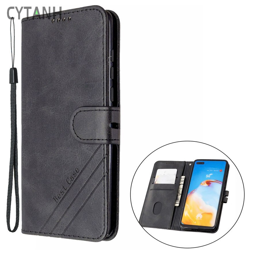 Étui pour Samsung Galaxy A20 étui à rabat en cuir sur pour Coque Samsung A20 Coque de téléphone Galaxy A20E A 20e Funda housse de portefeuille magnétique: For Galaxy A20 / Black