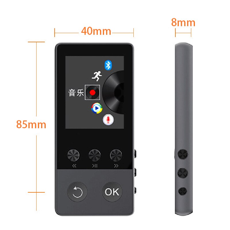 8g sport bluetooth muziek  mp3 met ingebouwde bluetooth speler met voetpedaal en speaker