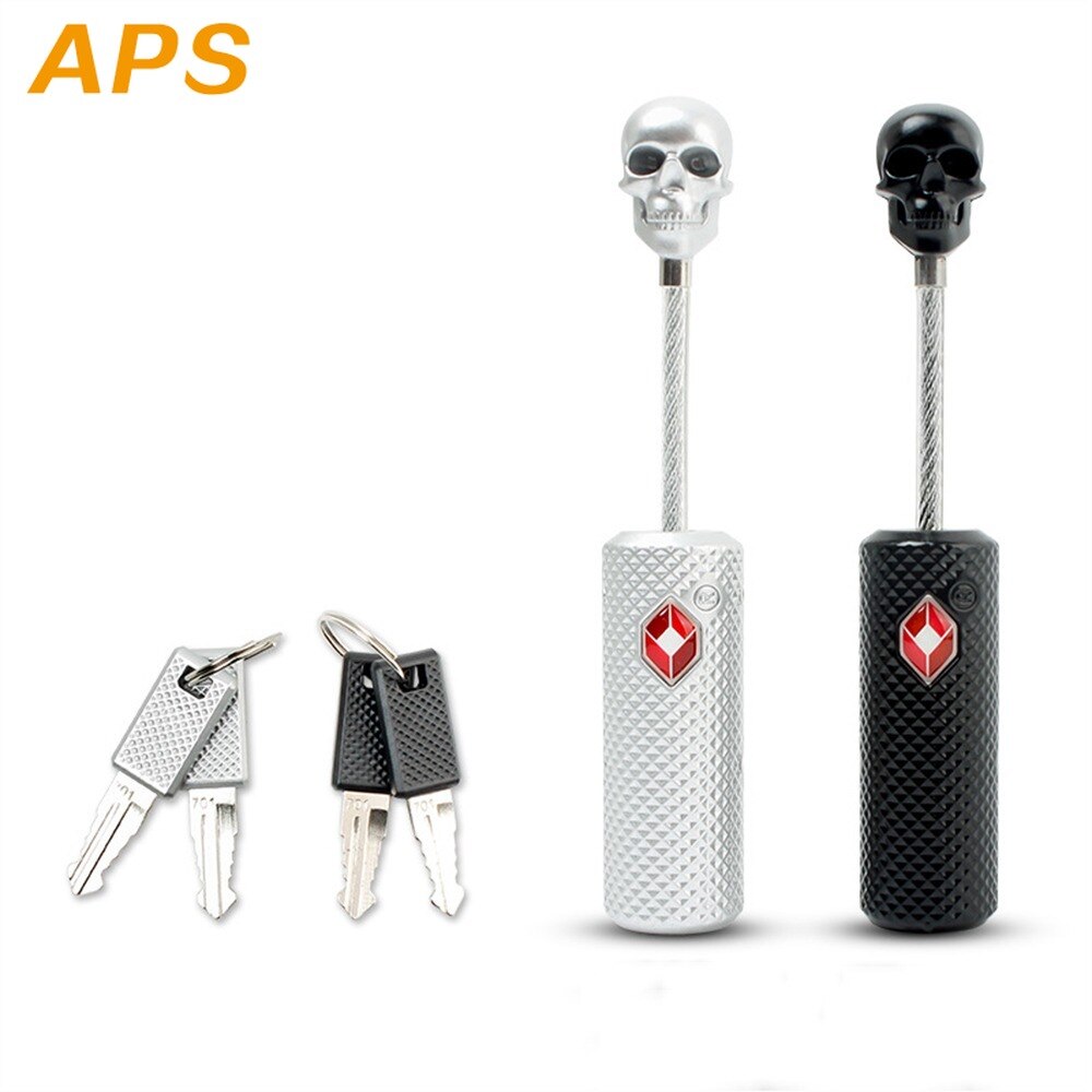 Skull Metalen Bagage Sloten Drie Cijfers Combinatie Hangslot Mini Security Check Reistas Lock Veilige Code Lock Key