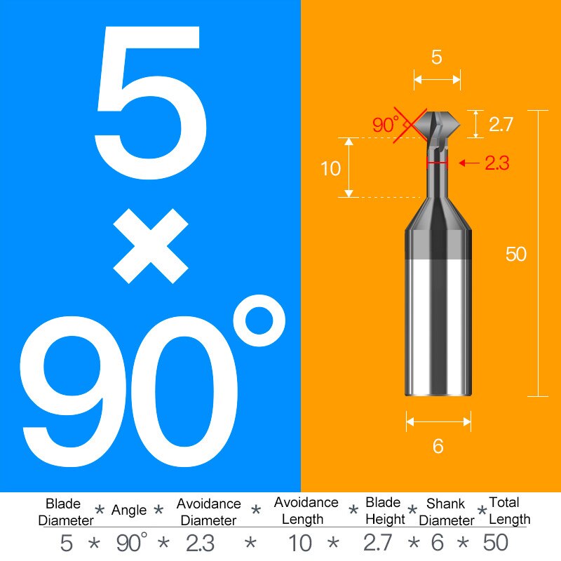 Hartmetall Wolfram Stahl Anfasen Cutter 60 120 90 Grad hoch Und Unten doppelseitige Bearbeitung Beschichtete Fräser Fase werkzeuge