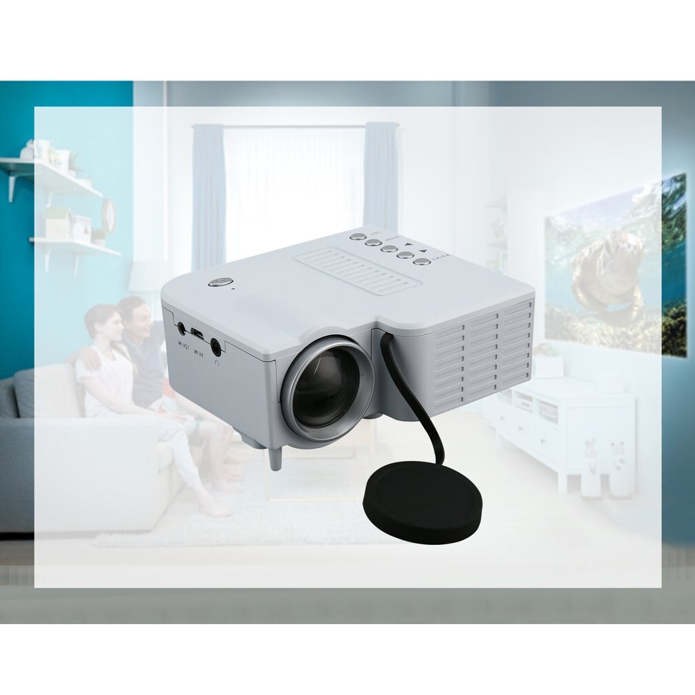 Uc28b mini portátil led projetor 1080p cinema em casa cinema usb tf cartão de entrada mini beamer