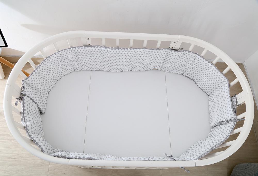 Baby seng kofanger bomuld dobbelt-sider bruge et stykke krybbe omkring pude barneseng beskytter puder nyfødte spædbarn værelse indretning seng hegn