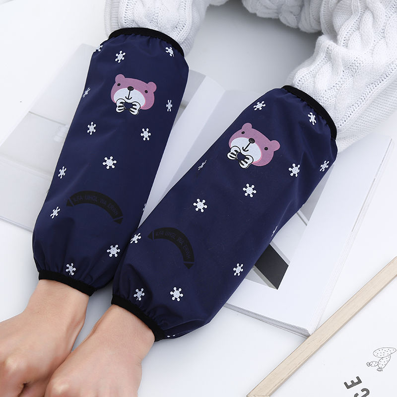Oversleeve-manguitos impermeables para adultos, accesorios de limpieza de cocina, A prueba de aceite, para el hogar: dark green