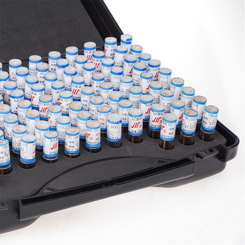 0.30-10.00mm Steel Pin Gauge 50mm Pin Measuring Tool Step 0.1mm, 98pcs/lot Measurement Gage