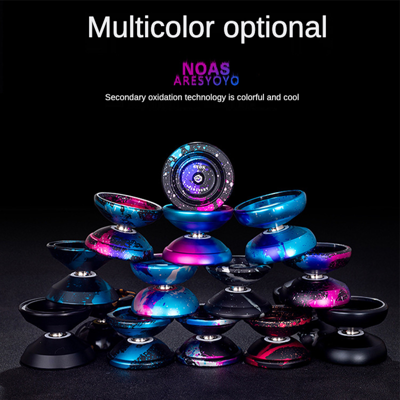 Yoyo Magic Yoyo Metal Yoyo With 10 Ball Bearing Alloy Aluminum High Speed Unresponsive Yo Yo Classic Toys For Kids