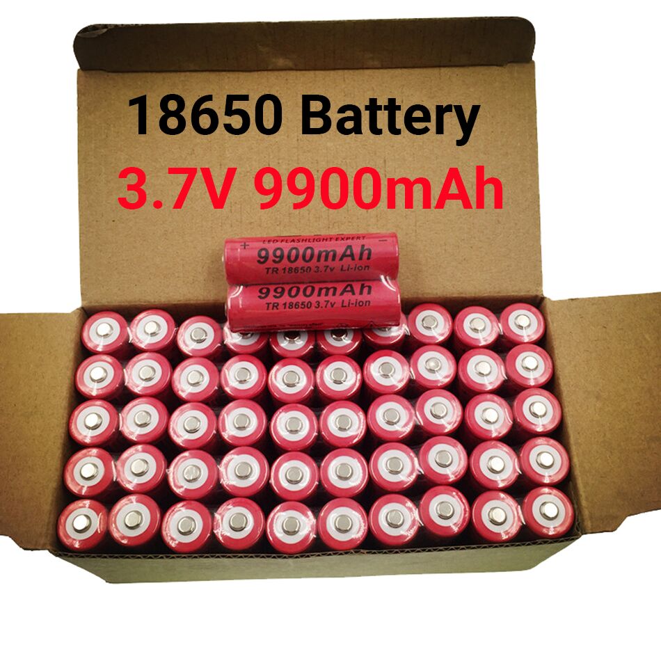 Werkelijke Capaciteit 18650 Lithium Batterij Oplaadbare 9900 Mah Lithium Batterij 3.7V Sterk Licht Zaklamp Oplaadbare Batterij