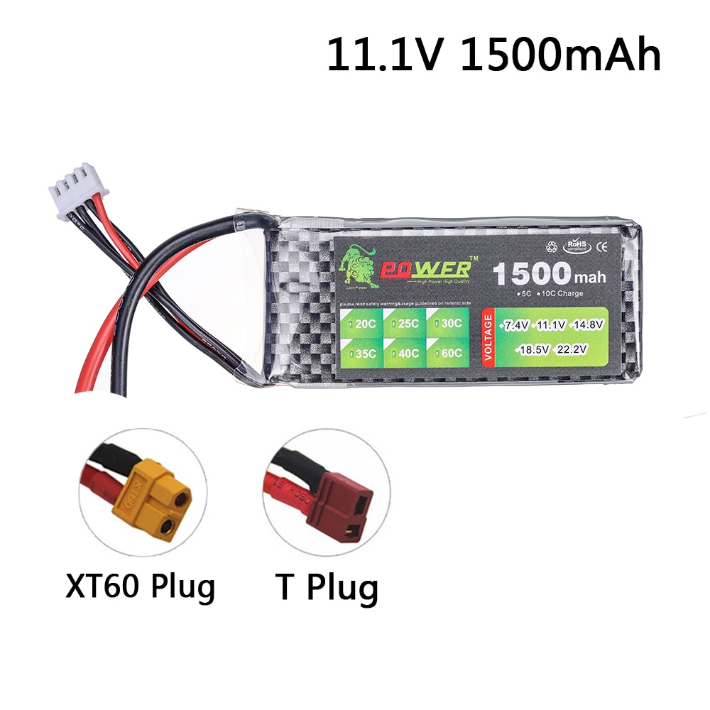 Lion power 3s 11.1v 1500 mah 2200 mah 2800 mah 4200 mah 5200 mah lipo batteri for rc leketøy bil fly helikopter båt batteri