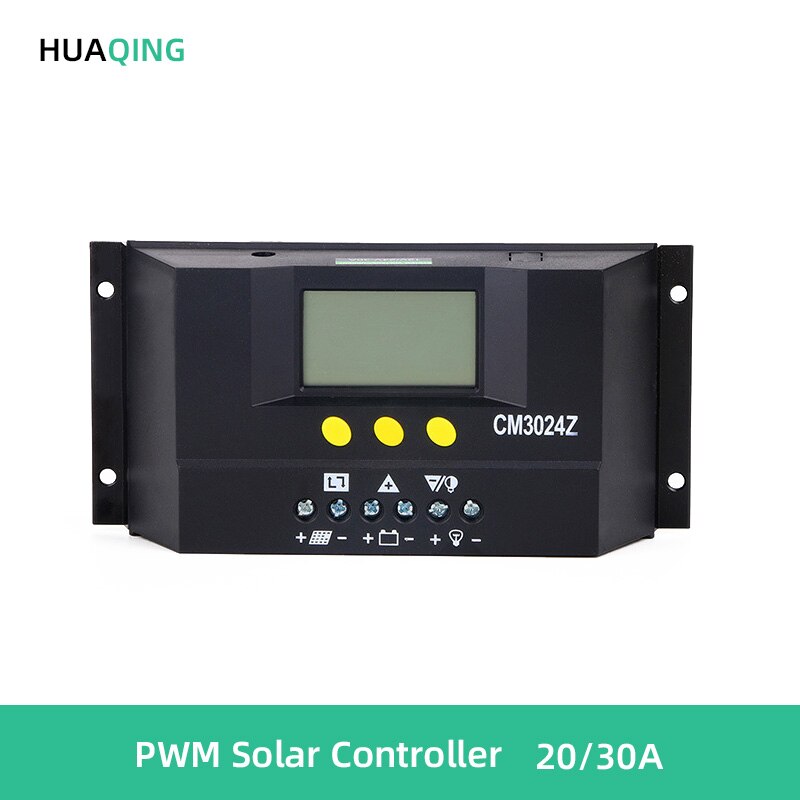 Solar Controller 20A 30A CM3024 12V24V Automatische Identificatie Gemodificeerde Lading En Ontlading Fotovoltaïsche Controller