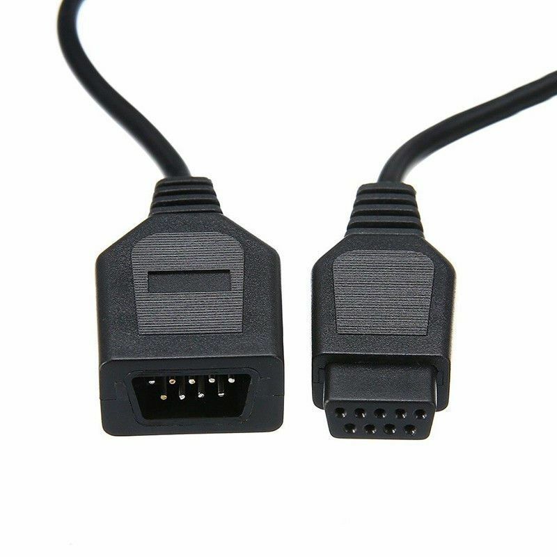 FZQWEG 10 PCS 9 Pin Extension Cable For Sega Genesis 2/3 Megadrive 2 Controller