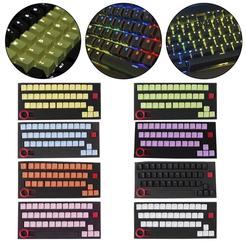 PBT 37 Toetsen Double shot Translucidus Backlit Keycaps voor Mechanische Toetsenbord