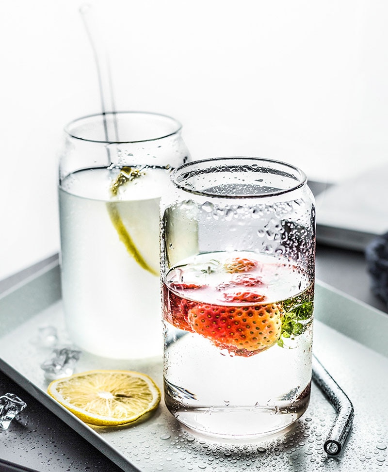 4 stk cola dåse formet glas, drikkeglas