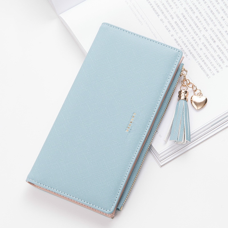 Tassel Wallet Women Long Cute Wallet Leather Tassel Women Wallets Zipper Portefeuille Female Purse Clutch Cartera Mujer