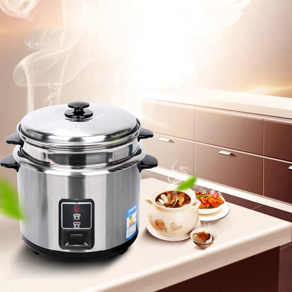 6L Stainless Steel Multi Cooker Rice Steamer Household Rice Cooker Thickened External Steel Steamer Rice Cooker