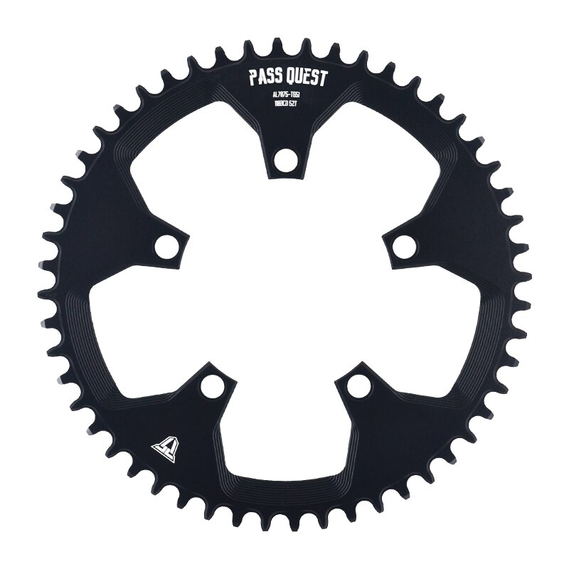 Pass quest 110 bcd 5 poot rond smal breed kettingblad racefiets kettingblad 42t 44t 46t 48t 50t 52t crank tanden voor 3550 apex