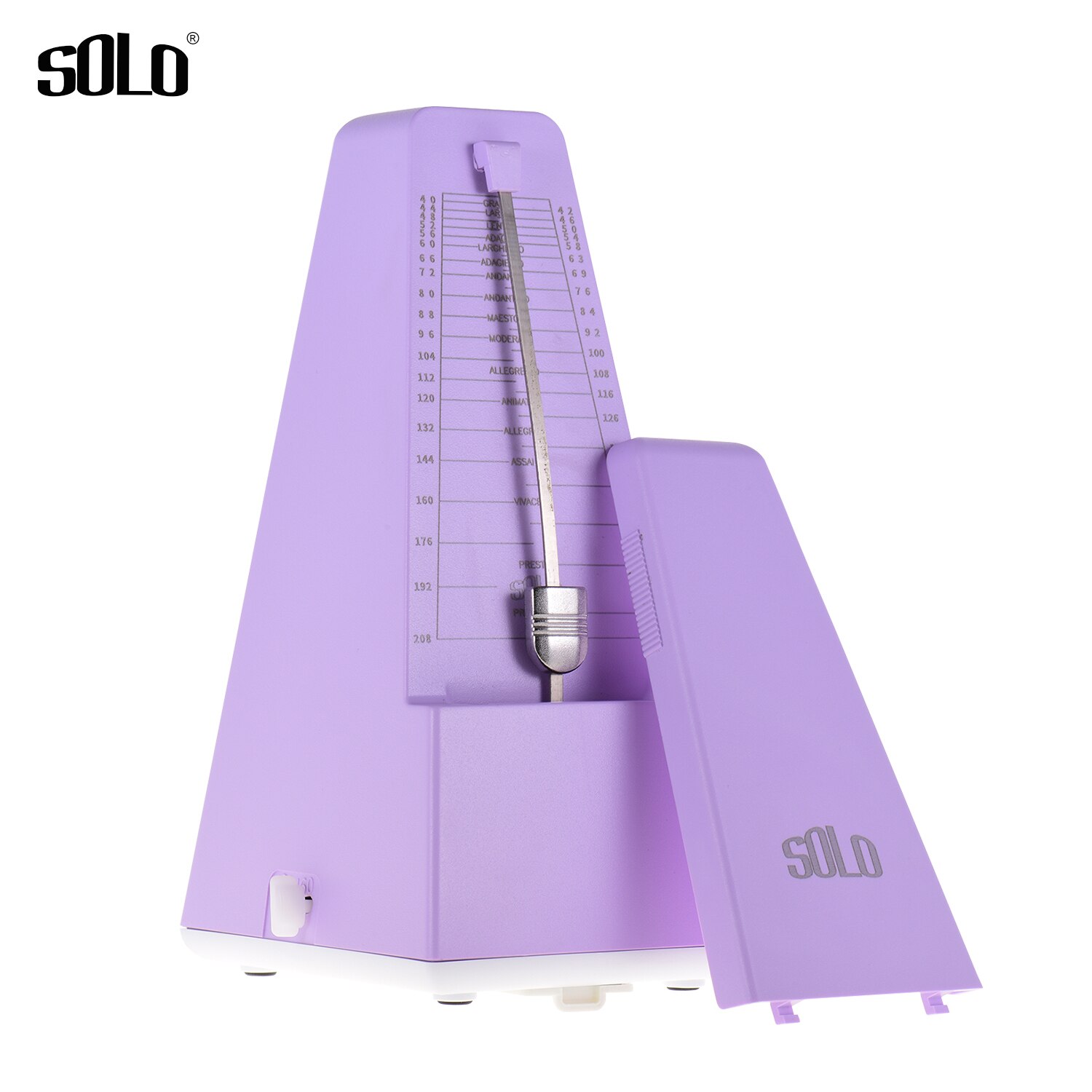 Soolo s -320 mekaaninen metronomi universaali materiaali kitaralle viululle pianolle rummulle soittimen harjoitteluväline aloittelijalle: Violetti
