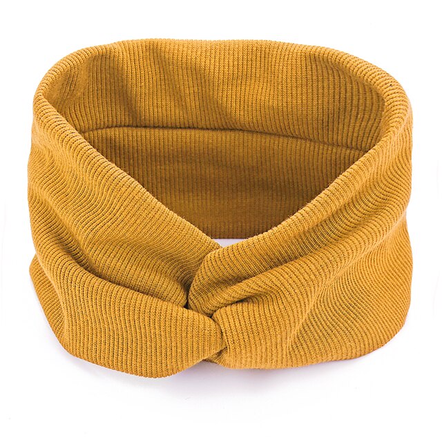 Bandeau d'hiver pour femmes, nœud supérieur, turban, bandeau, accessoire pour cheveux couleur bonbon: 622950