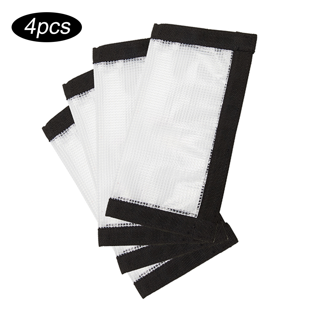 4 stk gennemsigtig pvc lokke fiskekrog beskyttende wrap cover taske bærbar agn fiskegrej opbevaringsposer