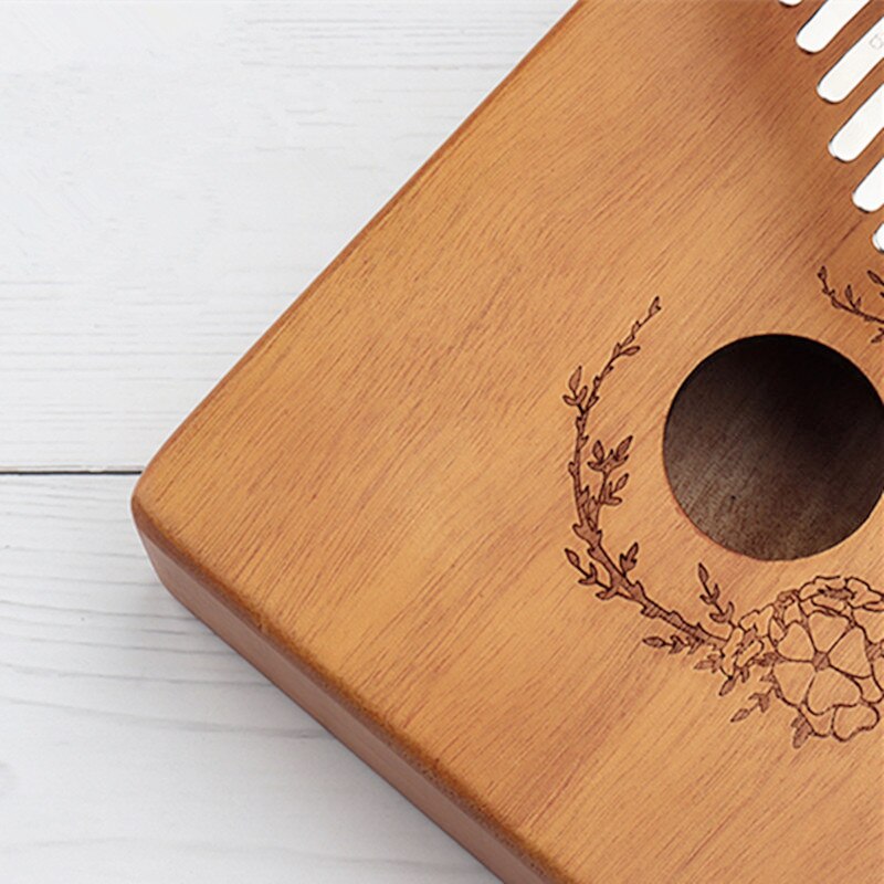 Kalimba 17 Keys Kalimba Bamboo Beginner Thumb Piano With Accessory Instructions Tuning Hammer Musical Instrument