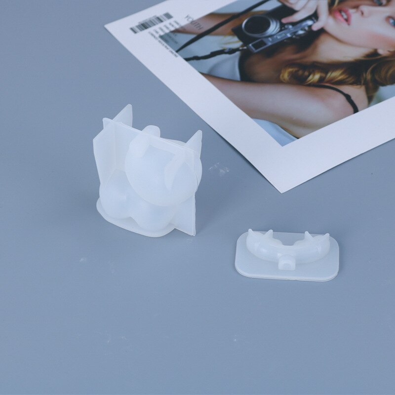 Moldes de resina epoxi alce con cuernos, molde de silicona ciervo, decoración de Navidad DIY, molde de espejo hecho a mano para colgante de joyería: small