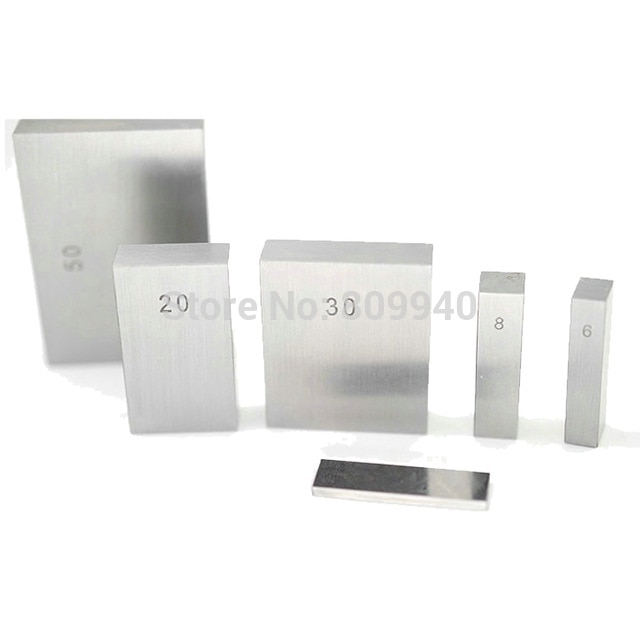 10mm, 20mm, 30mm, 40mm, 50mm Precisie Blok Gauge Meet Gage Blok Stalen Vierkante Gage Meten schuifmaat micrometer