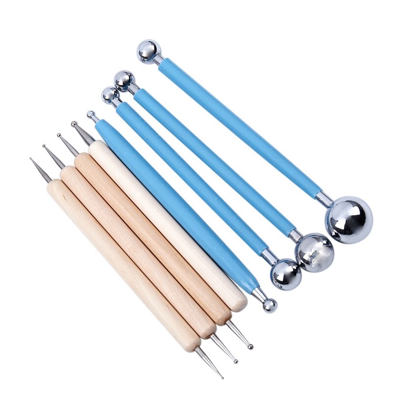 3 Pcs Stainless Steel Wax Sculptors Clay Sculpting Tool & 8 Pcs Ball Stylus Dotting Tools for Pottery Ceramics Doll