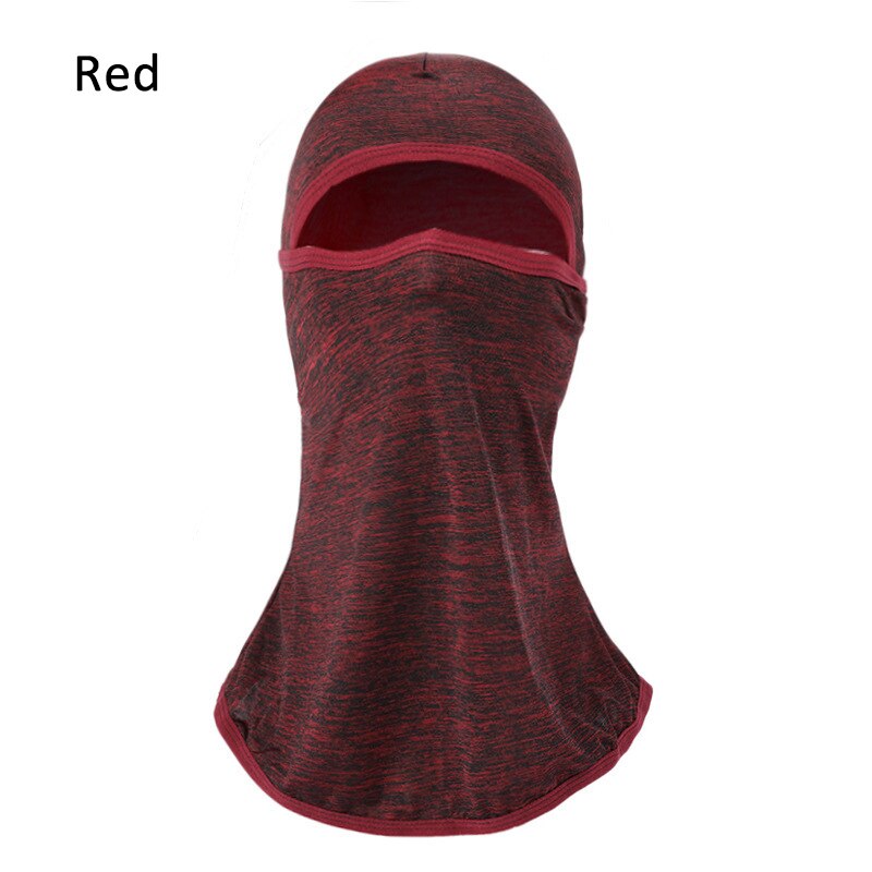 1pc Summer Cool Solid Breathable Balaclava Face Mouth Mask Man Women Unisex Outdoor Cycling Mask Black Mask Mouth Head Cover
