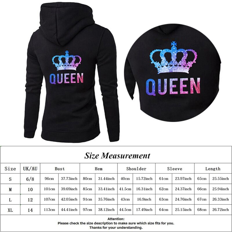 Sudadera para parejas King Queen ropa con estampado de corona para parejas sudadera de verano Casual Camisetas cuello redondo para parejas