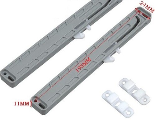 Amortisseur de porte coulissante, 2 pièces/lot, pour garde-robe, placard, placard