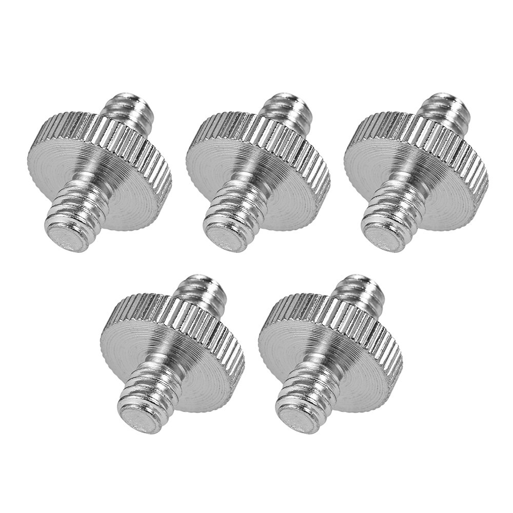 5pcs Standard Threaded Screw Adapter Tripod Mounting Thread Screw Converter for Camera Tripod Monopod Ballhead Light