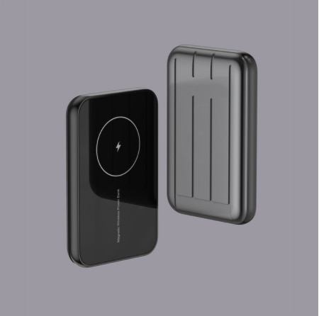 Ładowarka magnetyczna 15W moc Bank dla Magsafe iphone 12 12zawodowiec Max 12 mini ultra-cienka bezprzewodowa ładowarka skarb dodatkowa bateria: szary
