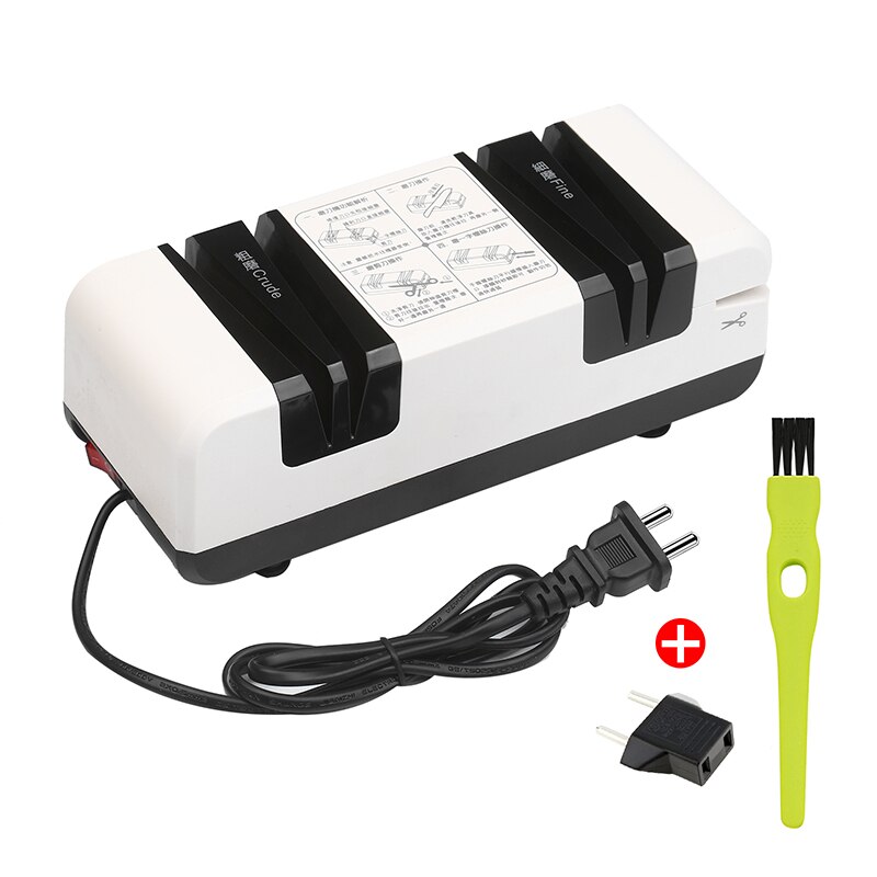 Afilador de cuchillos multifunción 220V afilador rápido eléctrico para el hogar, amoladora de cuchillos automática, cuchillo de cocina, amoladora, enchufe de la UE: T1 / EU Plug