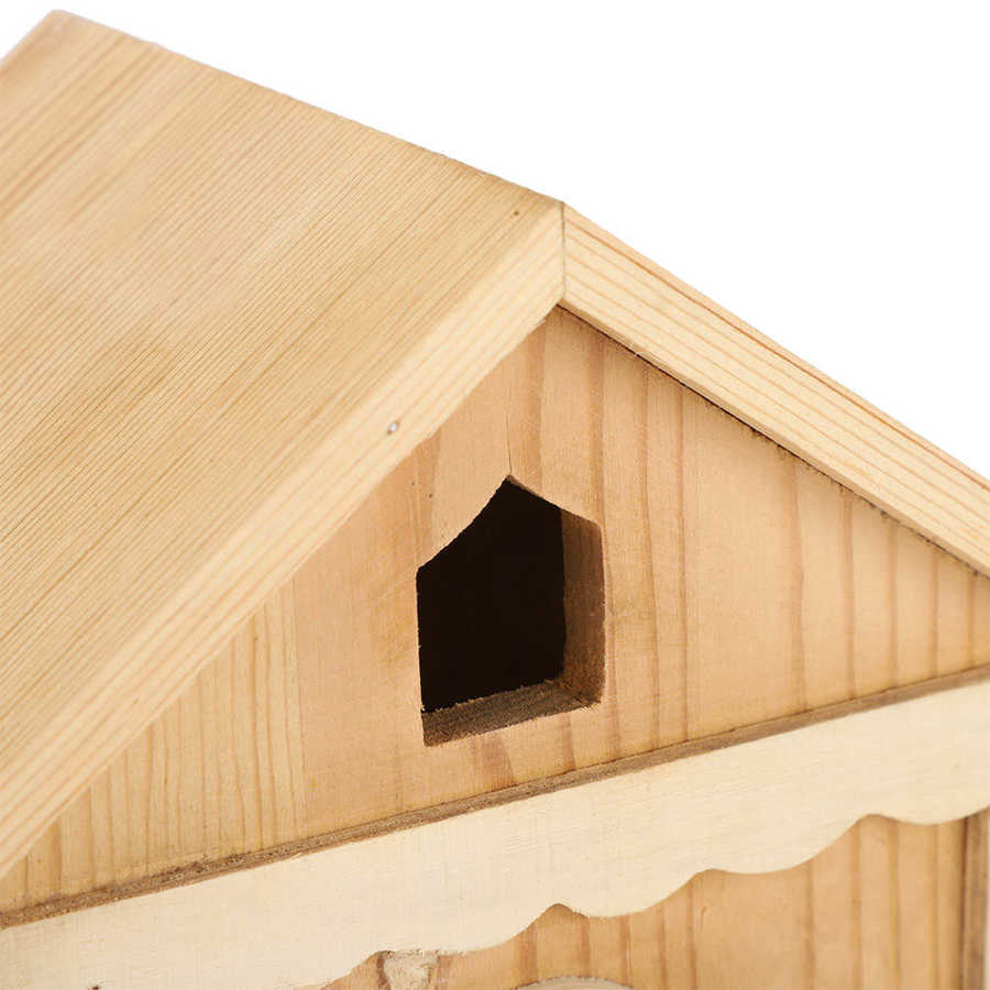 Image showcasing Wooden Bird House DIY Hand made Parrots Bird Nesti... – Grandado
