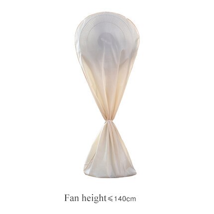 luluhut electic fan cover dustproof cover fully includes floor fan cover vertical floor fan cover for household fan storage bag: L  beige / L 66x138cm