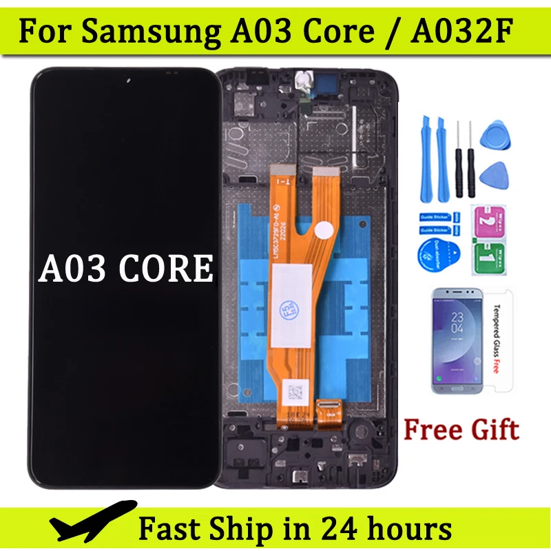 Pantalla LCD de 6,5 pulgadas para Samsung A03 Core A032 A032F con montaje de digitalizador con pantalla táctil SM-A032F/DS LCD