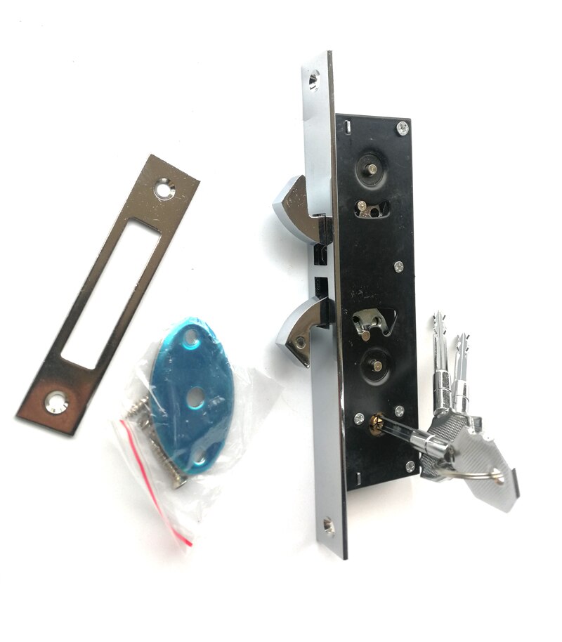 pocket door mortise latch patio door Home gate Sliding door double hook lock Stainless steel aluminum door lock