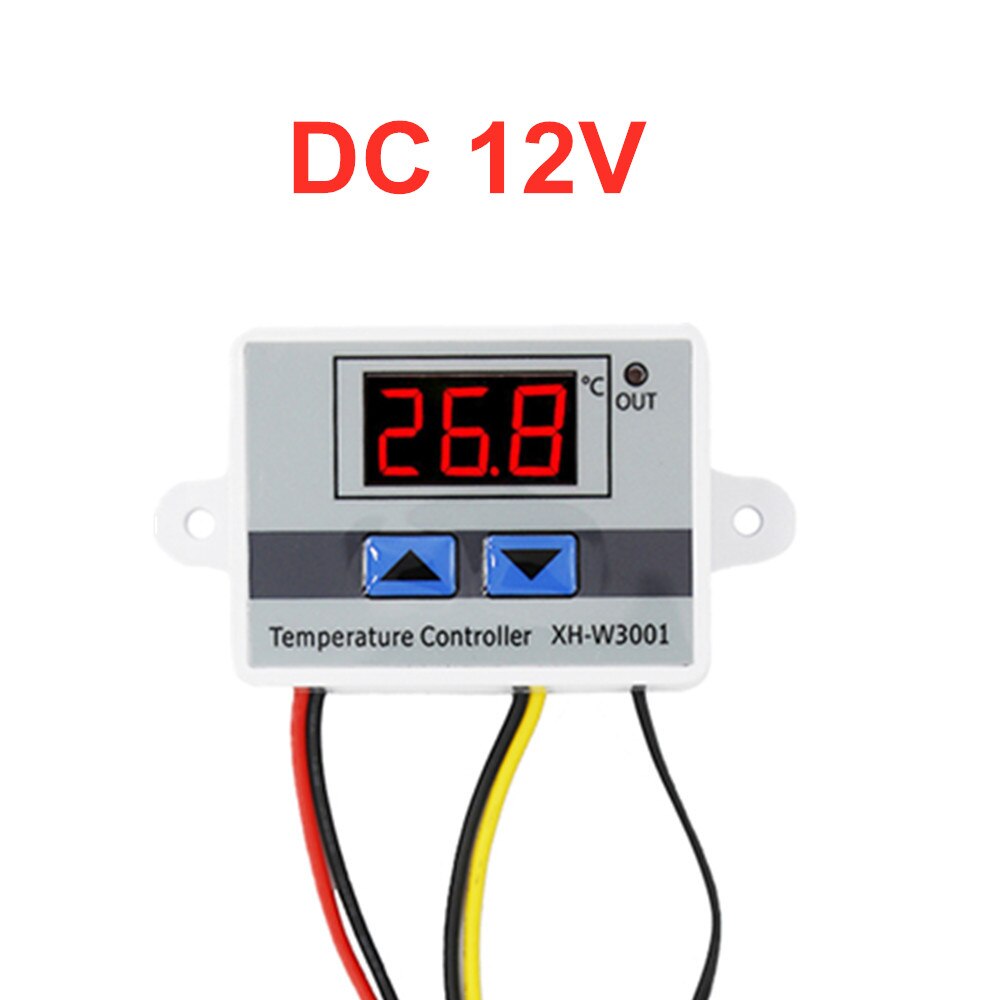 W3001 Digital Control Temperature Microcomputer Thermostat Switch Thermometer Thermoregulator 12V /220V - 50 ~ 110℃: DC 12V