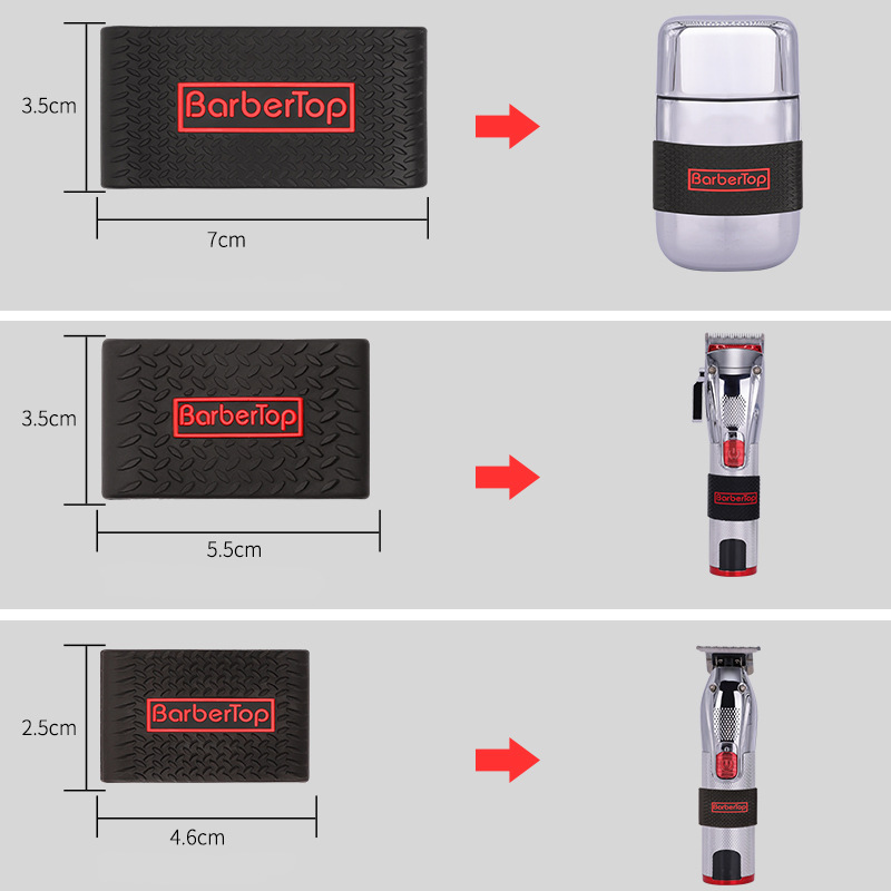 Barbiere in gomma professionale Manicotto protettivo per spinta elettrica Fasce per impugnatura per salone Copertura per clipper antiscivolo Accessori per barbiere Strumenti