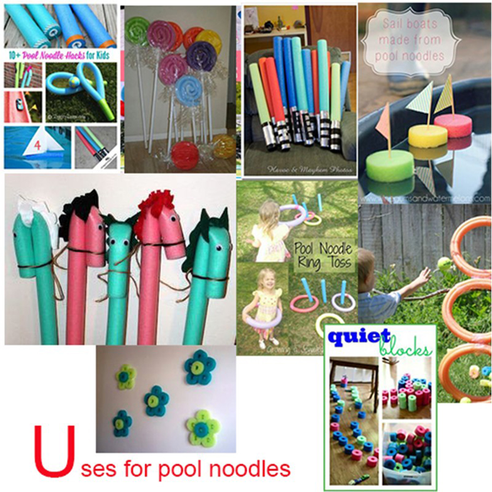 Swimming Pool Foam Noodle Float Aid Swim Noodles Ring Buoyancy Stick Useful For Kids Adult Pool Accessories
