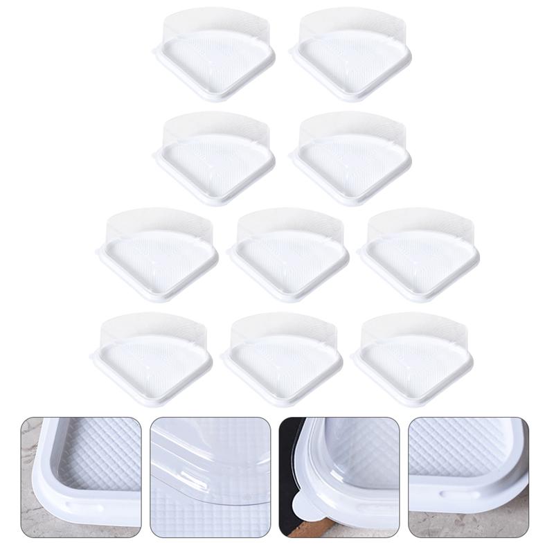 50Pcs Nuttig Fan-Vorm Taartdoos Taart Verpakking Cake Container Verpakking Doos Voor Verpakking Keuken Thuis Taart winkel