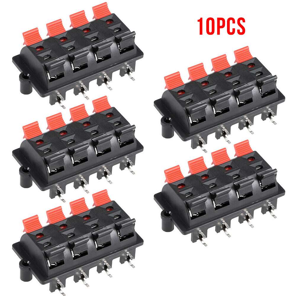 10Pcs 8-Way Positie Klem Lente Push Release Terminal Audio Luidspreker Connector Board Terminal Audio Speaker Clip