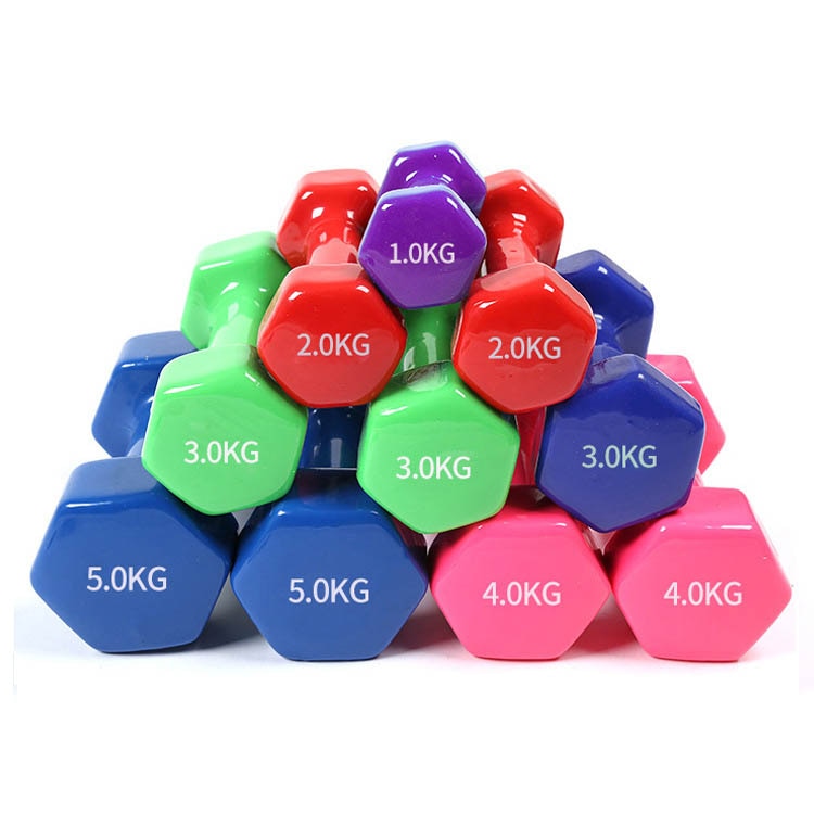 Ensemble d&#39;haltères de Fitness antidérapants pour hommes et femmes, poids d&#39;exercice, équipement de musculation, 2kg, 2.5kg, 3kg,