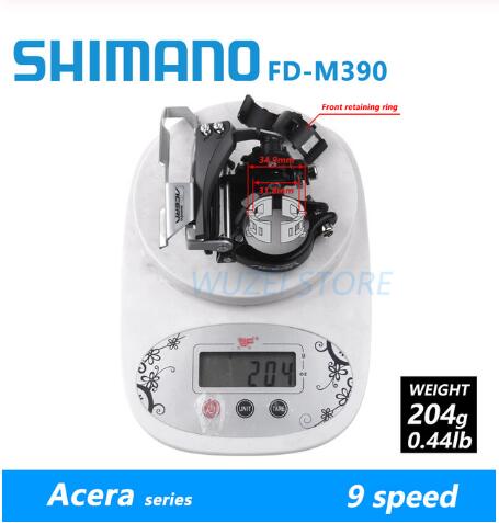Shimano, Alivio cambio 21/24/27, RD-M430 de terciopelo RD-M360 RD-M370/7/8/9, bicicleta de montaña frente a RD-M390, cambio: M390 with Clamp Ring