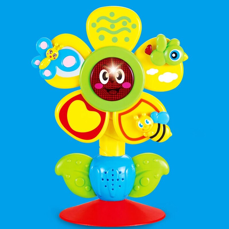 Rotating Ferris Wheel Table Tricolor Suckers Toy Newborns Early Educational Baby Rattle Toys 0-12 Months