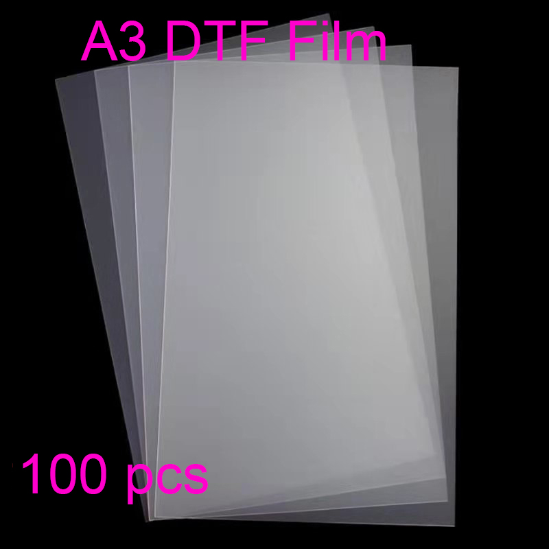 Dtf film  a3 pet transfer film til direkte transfer film print til dtf blæk print pet film print og transfer