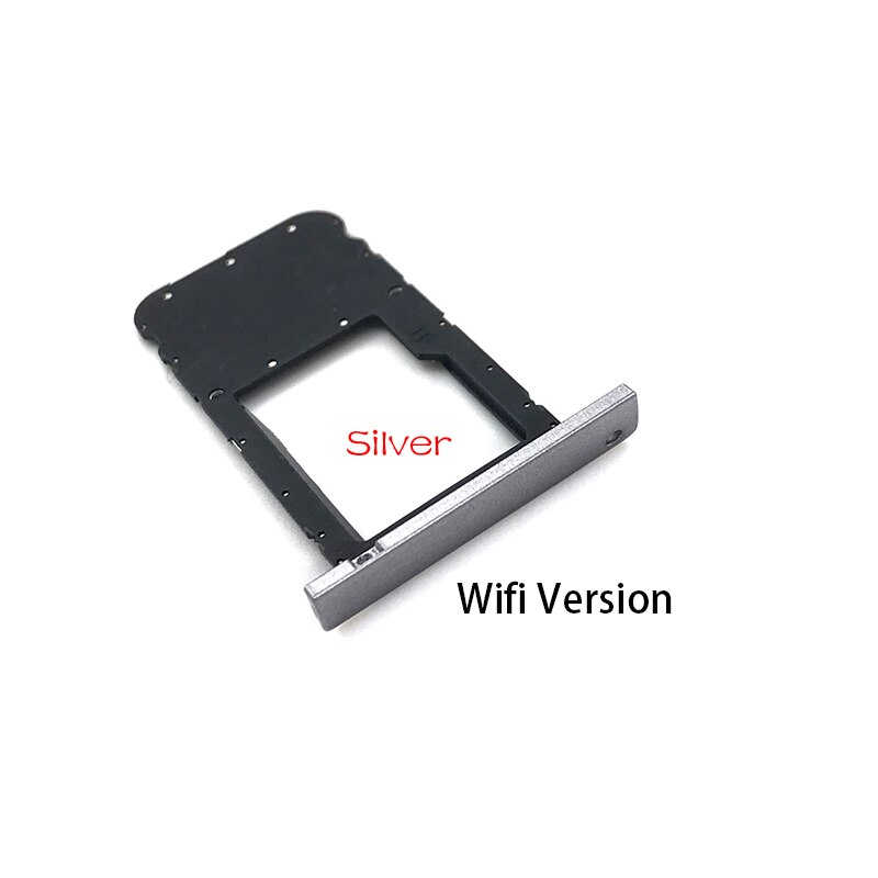 Sim-kort bakke slot holder adapter tilbehør til huawei mediapad  t3 10 ags -l09 ags -w09 ags -l03 t3 9.6 lte del: Wifi version sliver