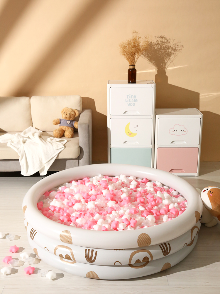 150pcs Non-Toxic Free BPA Soft Plastic Balls 2.67inch Star Multi-shaped for kids Play house Pool Birthday Party Decoration