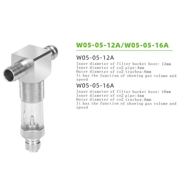 WyinCO2 Atomizer External Super Diffuser Reactor Aquarium Water Plant Fish Tank Landscape Aquatic External Refiner With Bubbler