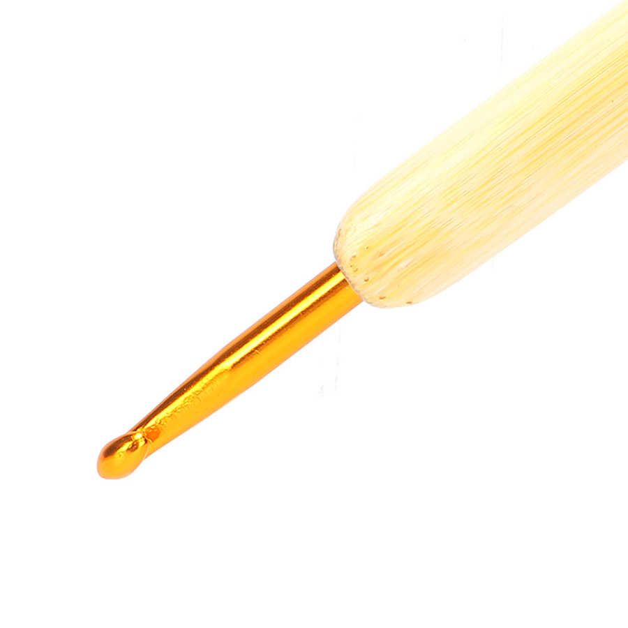 Crochet Hook Needle Hair Weaving Needle Ergonomic Safe Knitting Crochet Hook for Cloaks Baby Boots Crochet Lovers Braiding